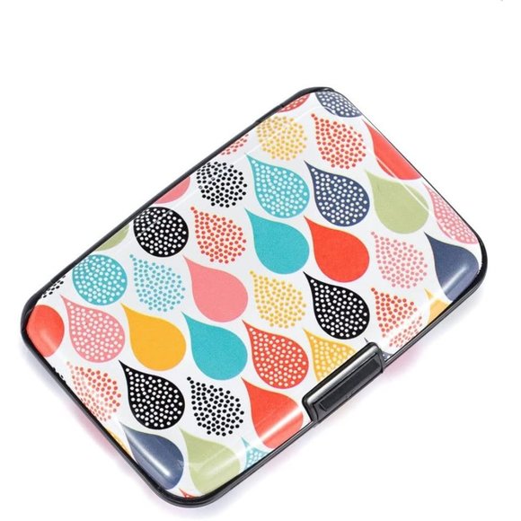 Girls Mini RFID Aluminum Wallet Credit Cards Holder Business Card Case - Picture 1 of 6